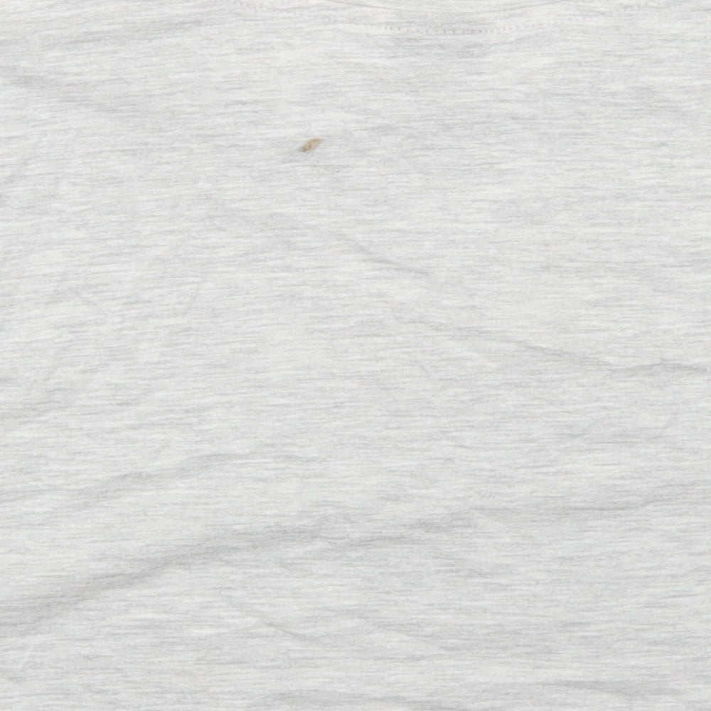 Pep & Co Girls Grey  Cotton Cropped T-Shirt Size 7-8 Years Round Neck  - Minnie Mouse