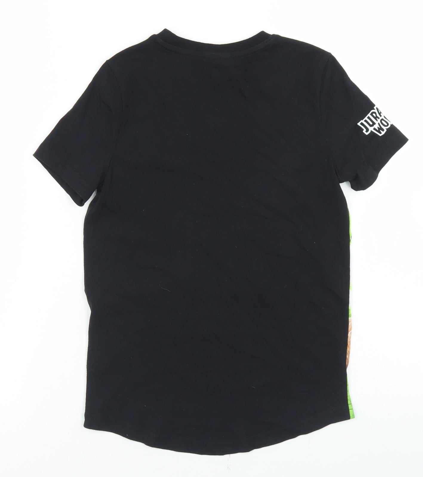 F&F Boys Black  Polyester Basic T-Shirt Size 6-7 Years Crew Neck  - Jurassic World