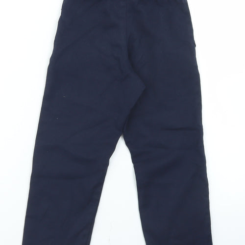 George Boys Blue  Polyester Dress Pants Trousers Size 6-7 Years  Regular Hook & Eye