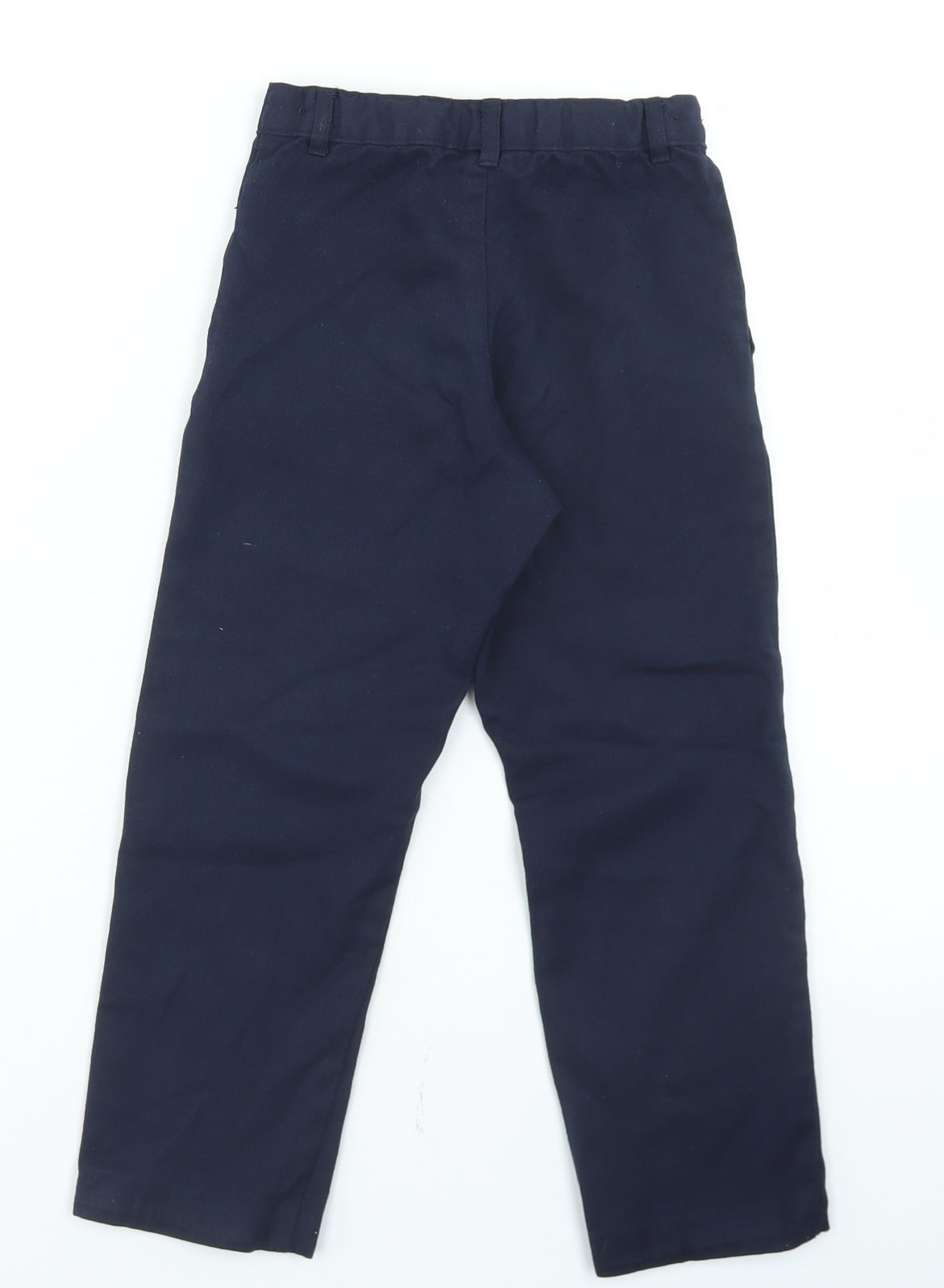 George Boys Blue  Polyester Dress Pants Trousers Size 6-7 Years  Regular Hook & Eye