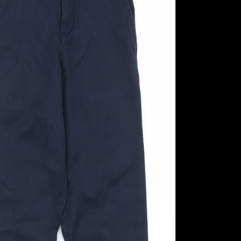 George Boys Blue  Polyester Dress Pants Trousers Size 6-7 Years  Regular Hook & Eye