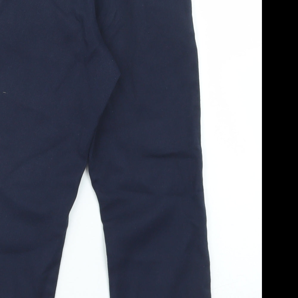 George Boys Blue  Polyester Dress Pants Trousers Size 6-7 Years  Regular Hook & Eye