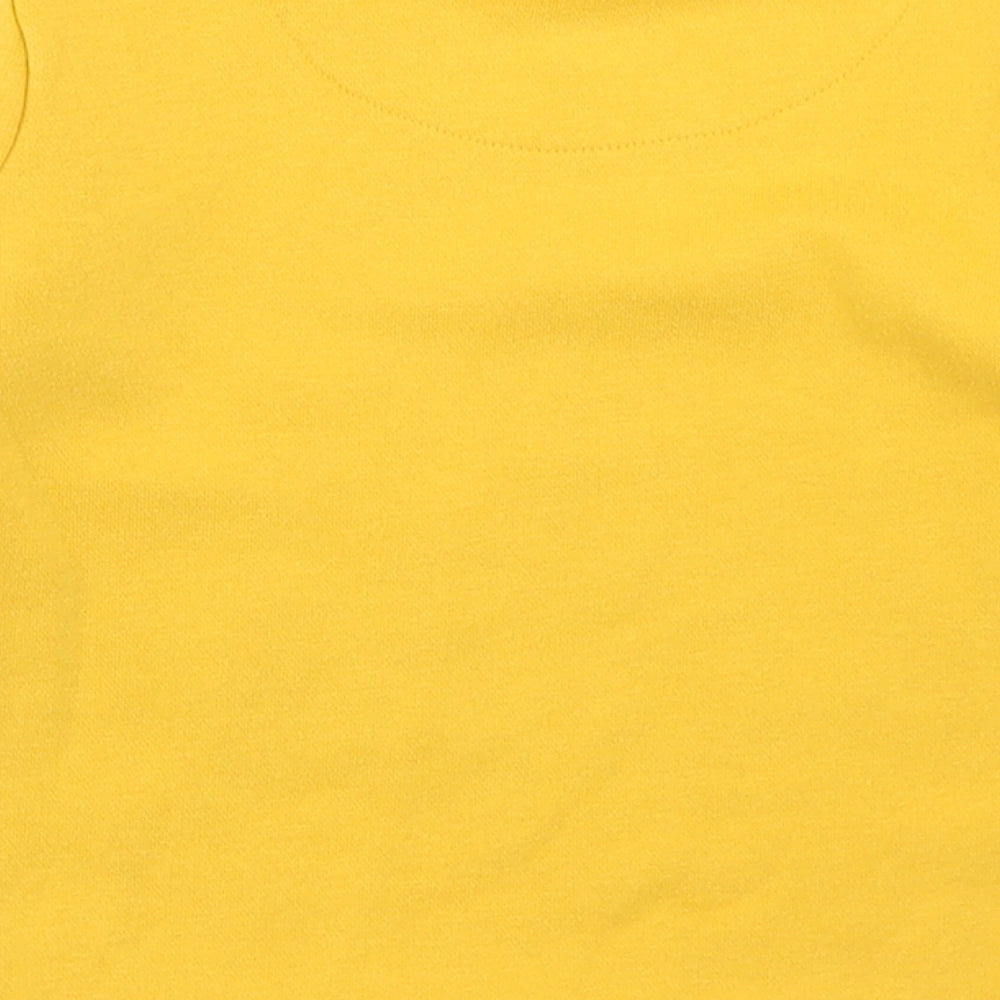 F&F Girls Yellow  Cotton Pullover Sweatshirt Size 5-6 Years   - Kindness