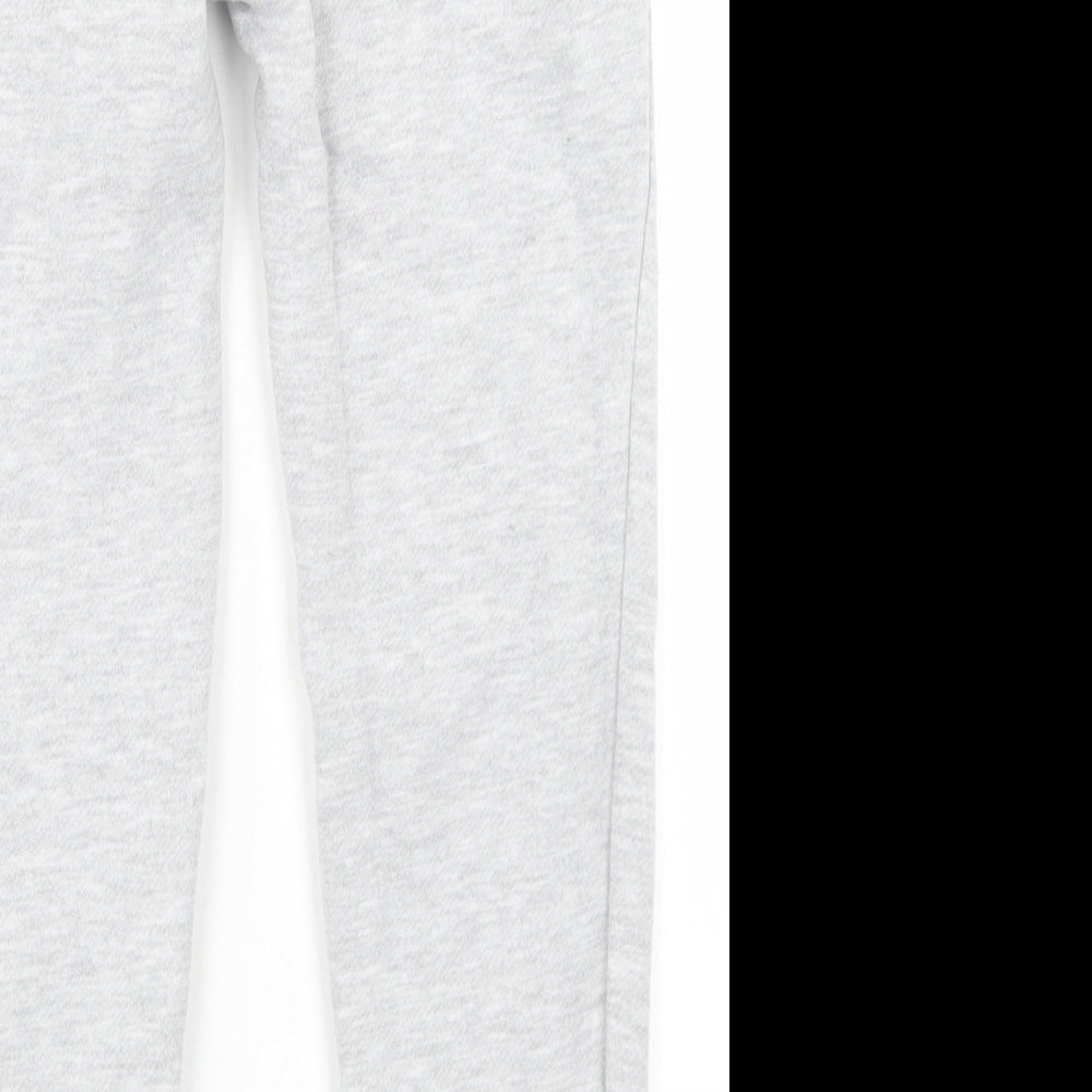 Primark Girls Grey  Cotton Jogger Trousers Size 6-7 Years  Regular Drawstring