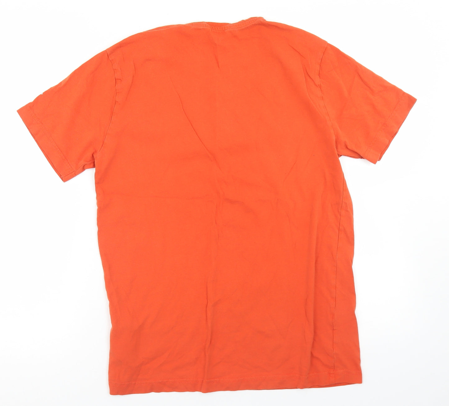 Regatta Mens Orange  Cotton  T-Shirt Size S Crew Neck