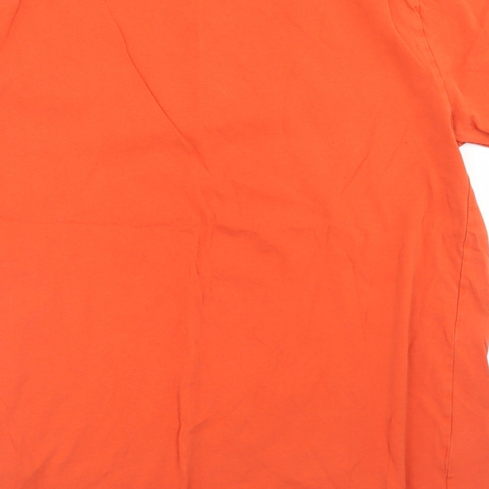Regatta Mens Orange  Cotton  T-Shirt Size S Crew Neck