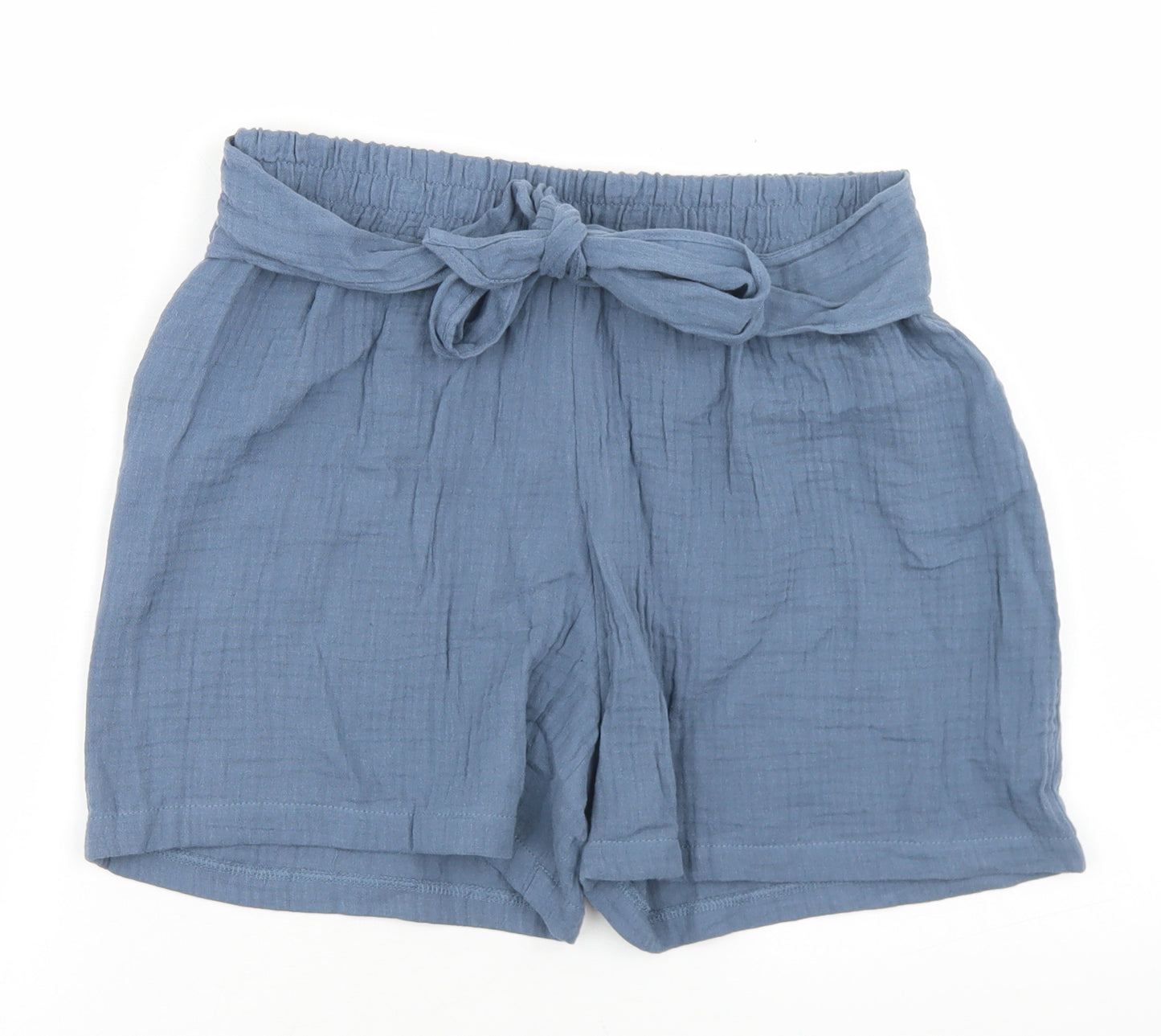 George Womens Blue  Cotton Mom Shorts Size 8 L3 in Regular