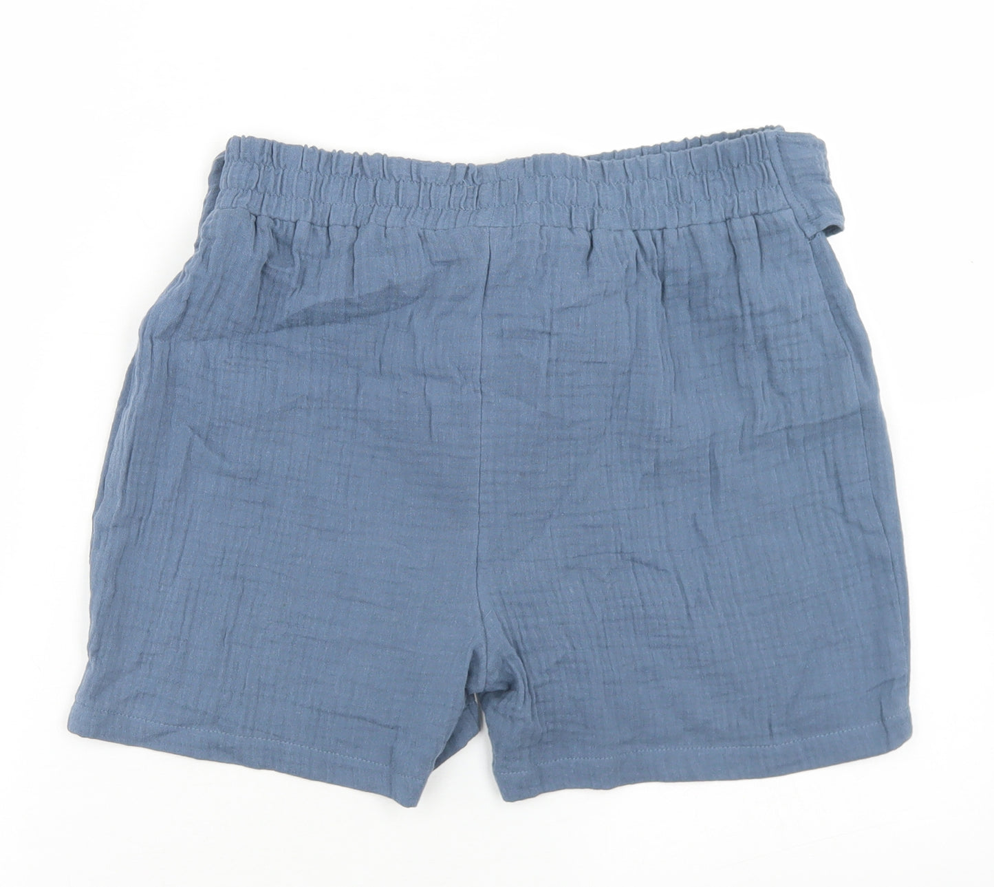 George Womens Blue  Cotton Mom Shorts Size 8 L3 in Regular