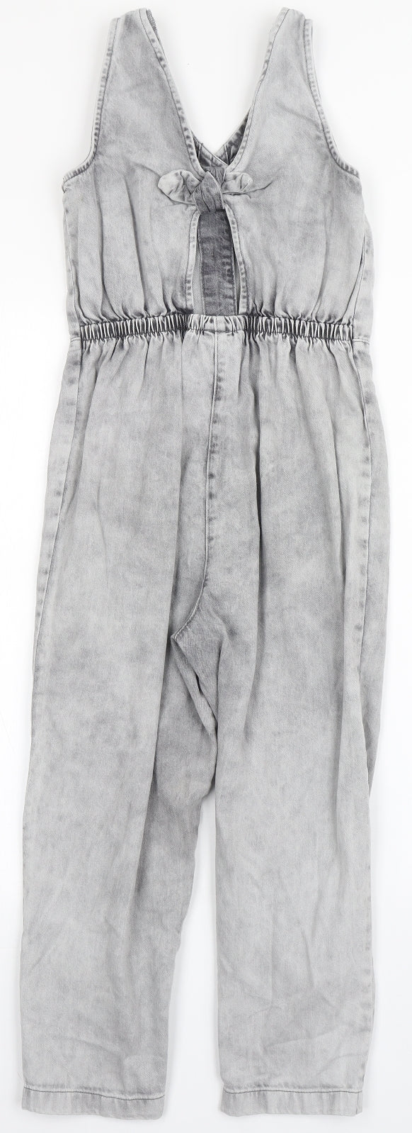 NEXT Girls Grey  100% Cotton Jumpsuit One-Piece Size 9 Years  Pullover