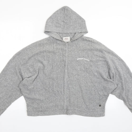 Pull&Bear Womens Grey  Viscose Pullover Hoodie Size S  Pullover - Midnight Dreamer