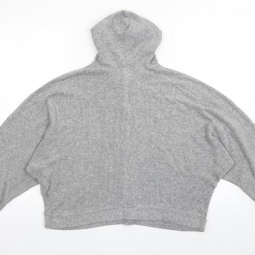 Pull&Bear Womens Grey  Viscose Pullover Hoodie Size S  Pullover - Midnight Dreamer