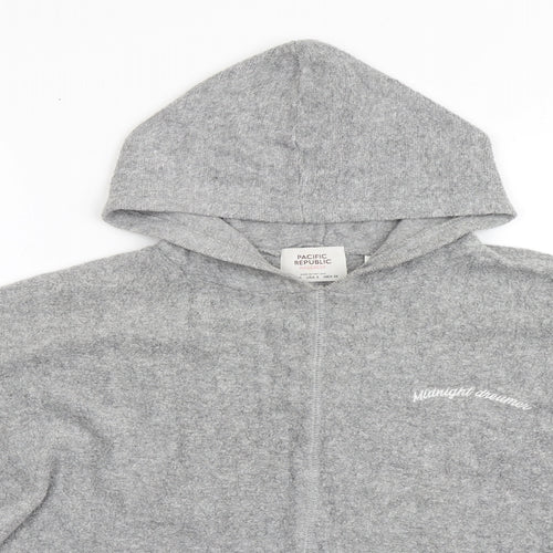 Pull&Bear Womens Grey  Viscose Pullover Hoodie Size S  Pullover - Midnight Dreamer