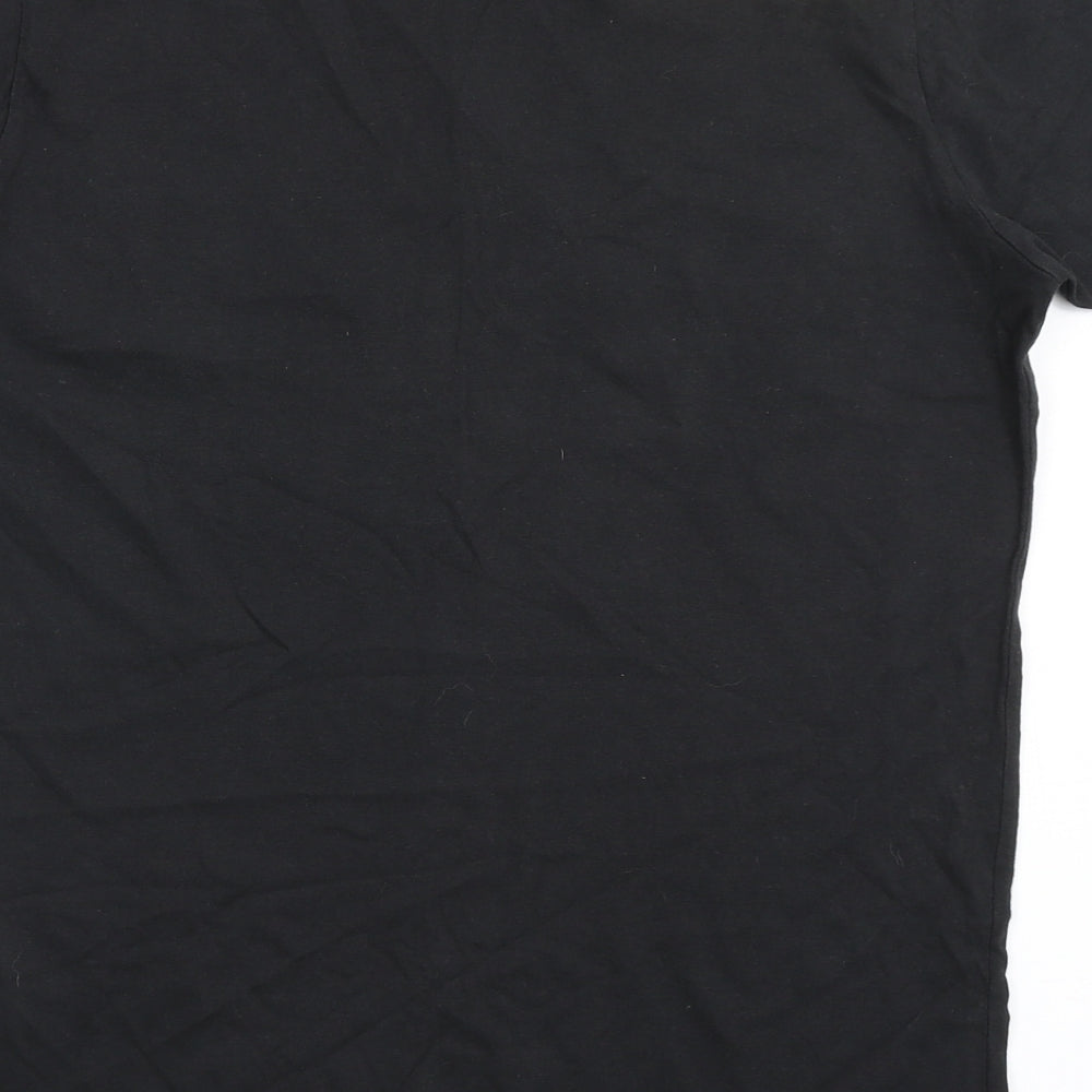 Crosshatch Mens Grey  Cotton  T-Shirt Size S Round Neck