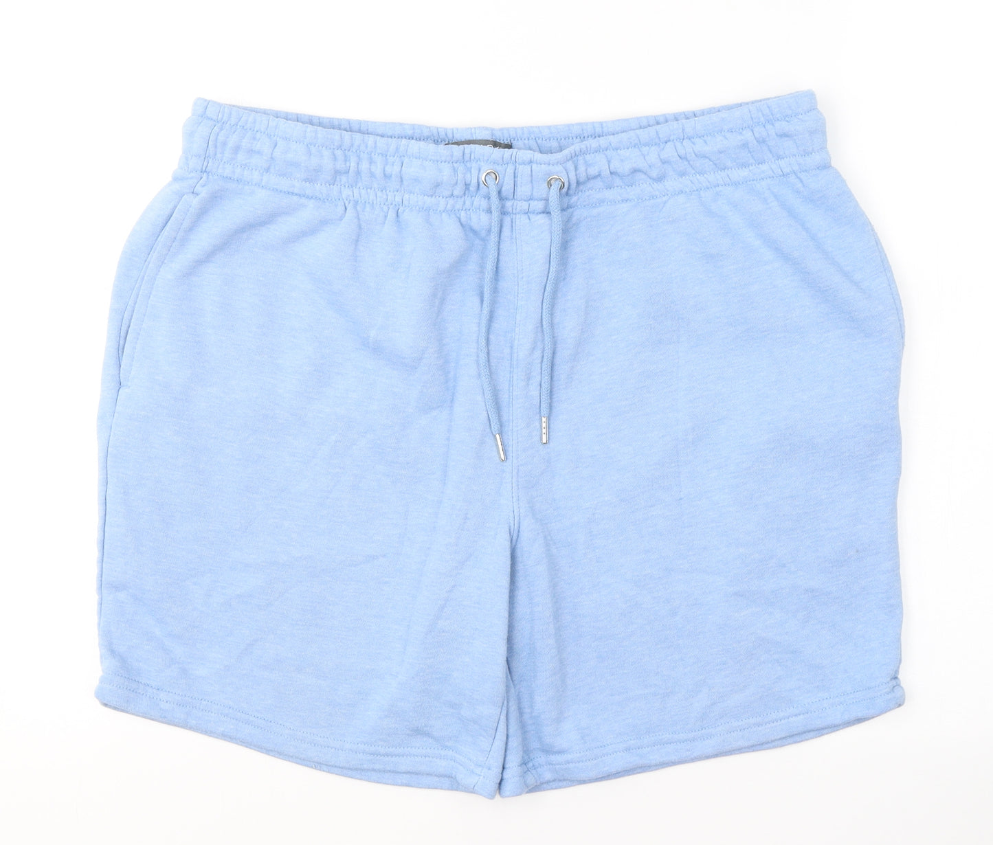 Primark Mens Blue  Polyester Sweat Shorts Size 2XL  Regular Tie