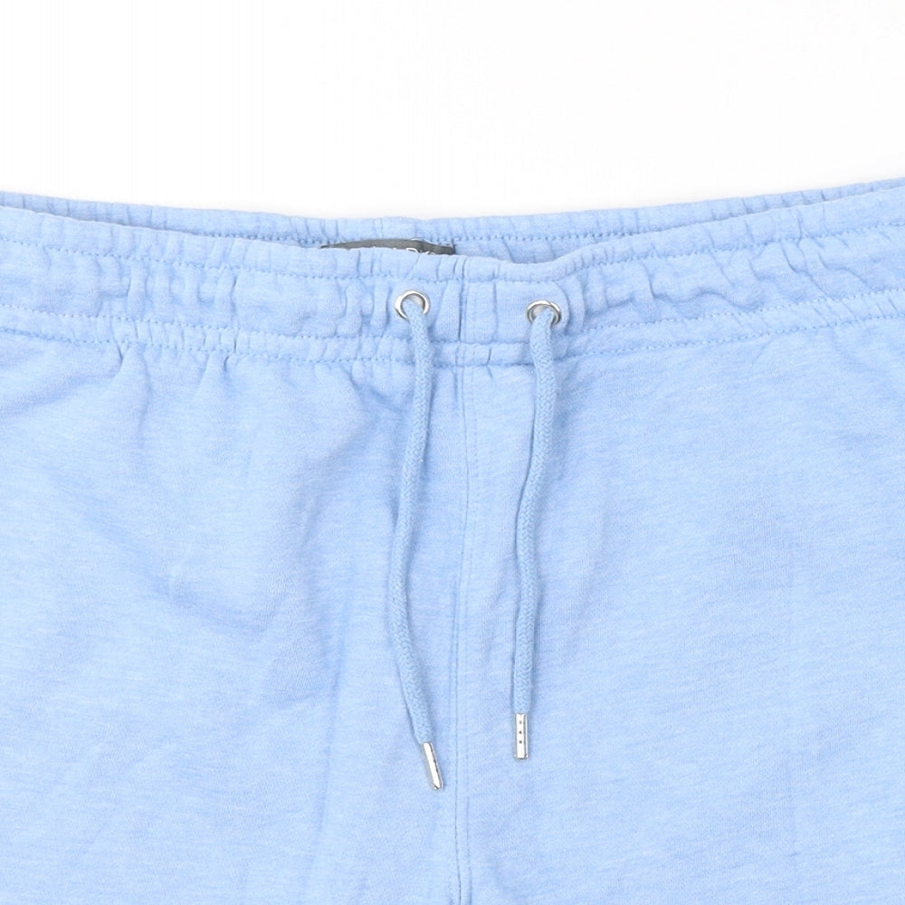 Primark Mens Blue  Polyester Sweat Shorts Size 2XL  Regular Tie