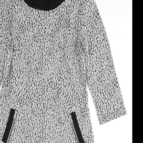 Taifun Womens Green Polka Dot Polyester A-Line  Size 10  Round Neck Pullover