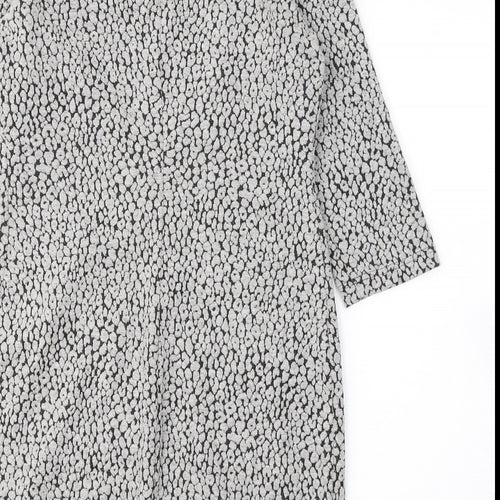 Taifun Womens Green Polka Dot Polyester A-Line  Size 10  Round Neck Pullover