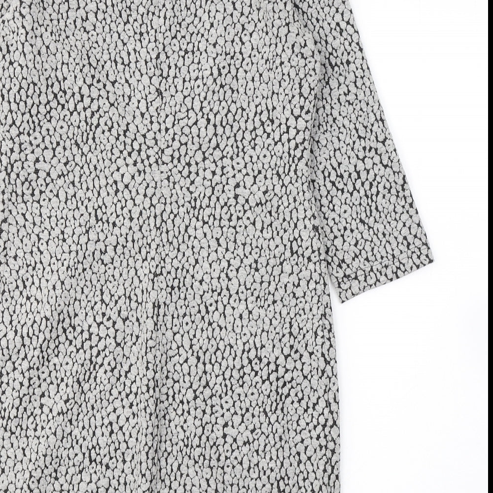Taifun Womens Green Polka Dot Polyester A-Line  Size 10  Round Neck Pullover