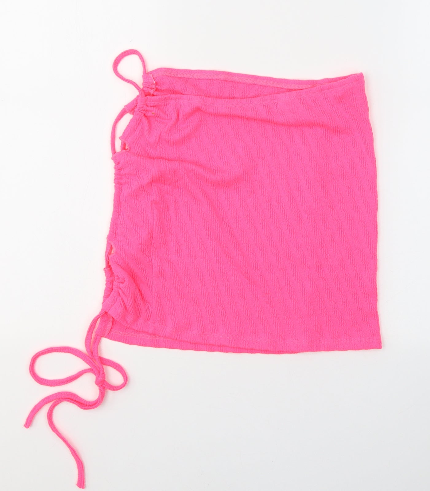 SheIn Womens Pink  Polyester Wrap Tank Size S Square Neck