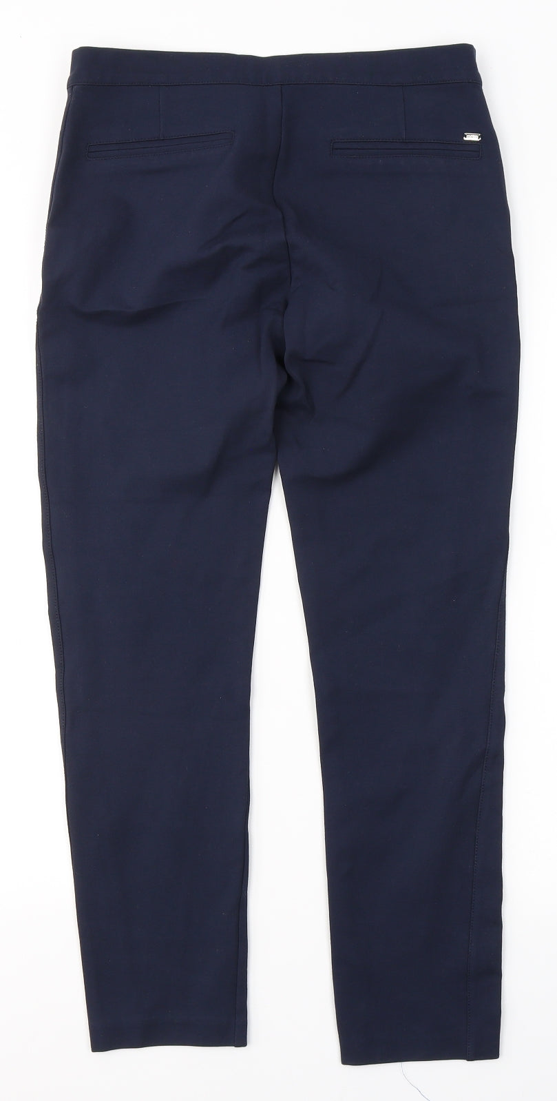Tommy Hilfiger Womens Blue  Viscose Trousers  Size 6 L28 in Regular Button