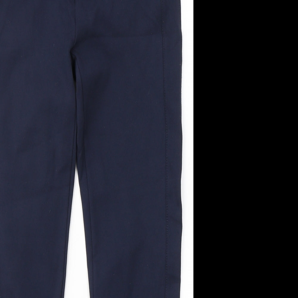Tommy Hilfiger Womens Blue  Viscose Trousers  Size 6 L28 in Regular Button