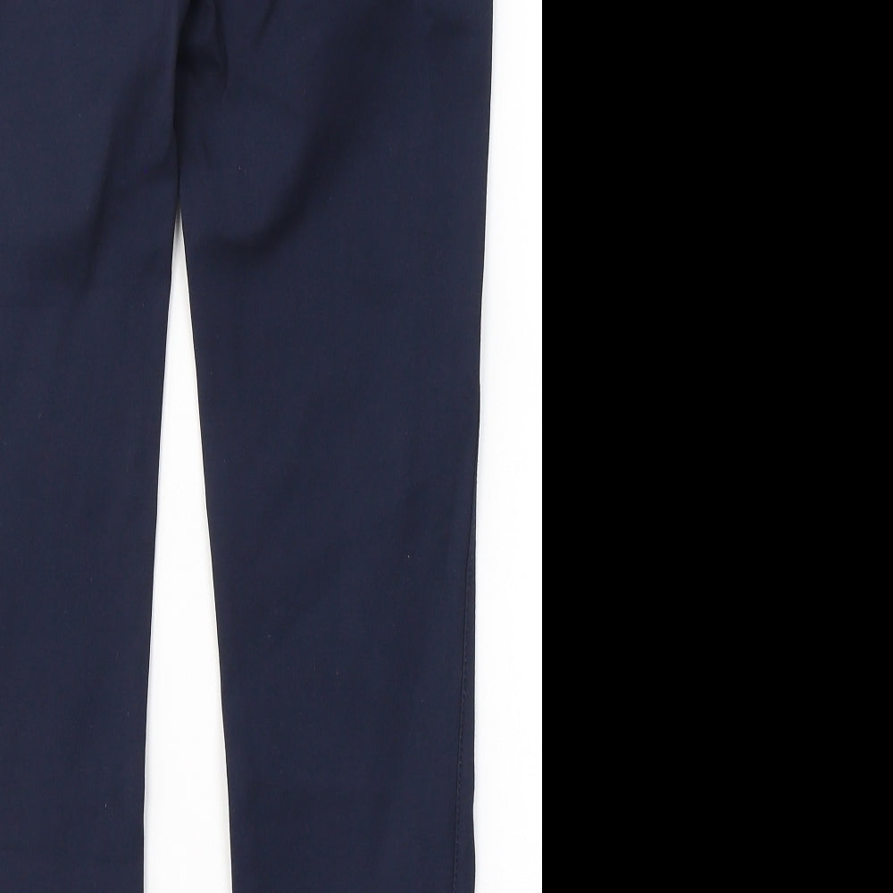 Tommy Hilfiger Womens Blue  Viscose Trousers  Size 6 L28 in Regular Button