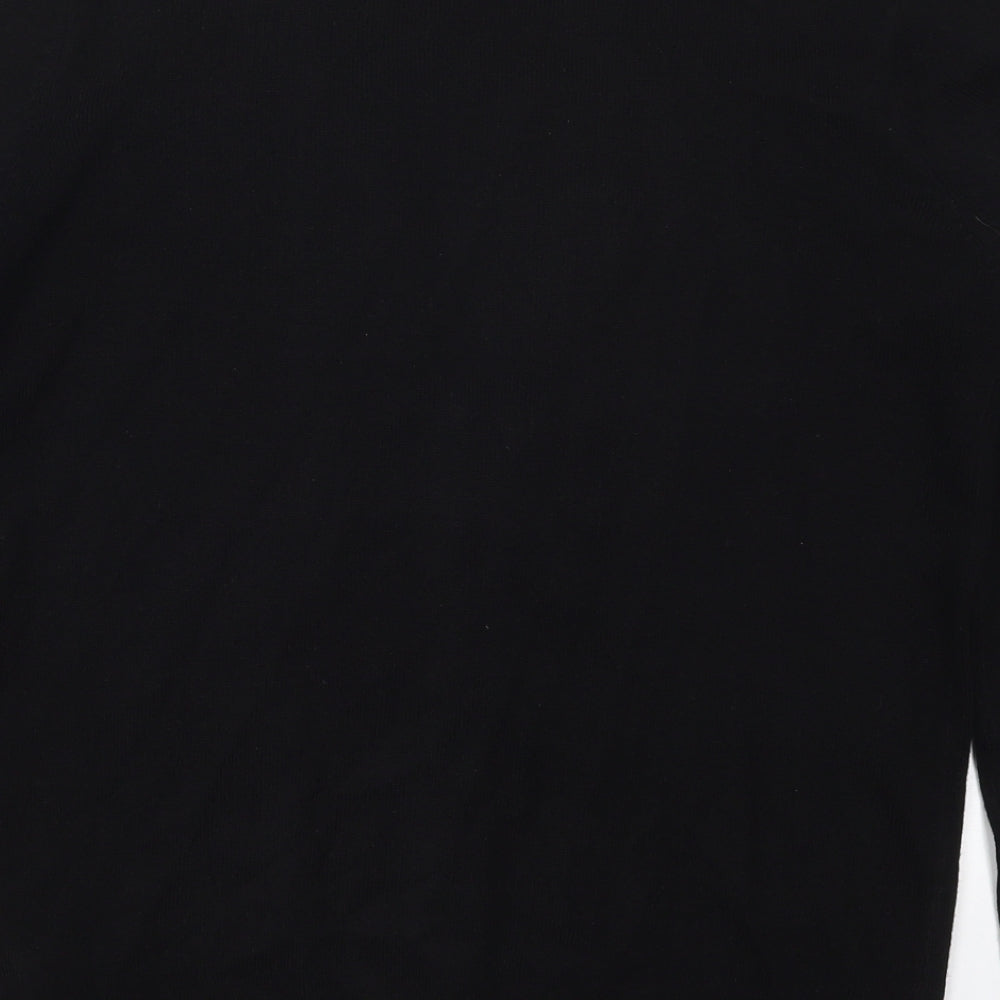 New Look Mens Black V-Neck  Acrylic Cardigan Jumper Size S