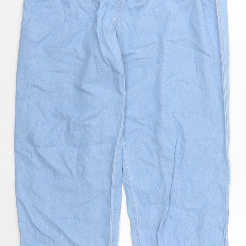 ASOS Womens Blue  Cotton Mom Jeans Size 28 in L32 in Regular Button