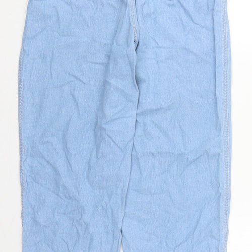 ASOS Womens Blue  Cotton Mom Jeans Size 28 in L32 in Regular Button