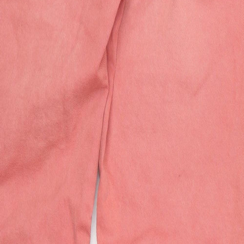 La Redoute Womens Pink  Cotton Skinny Jeans Size 14 L30 in Regular Button