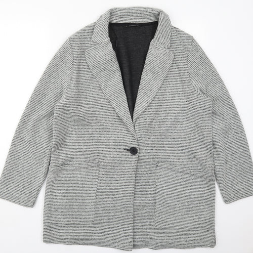 Dunnes Womens Grey   Jacket  Size L  Button