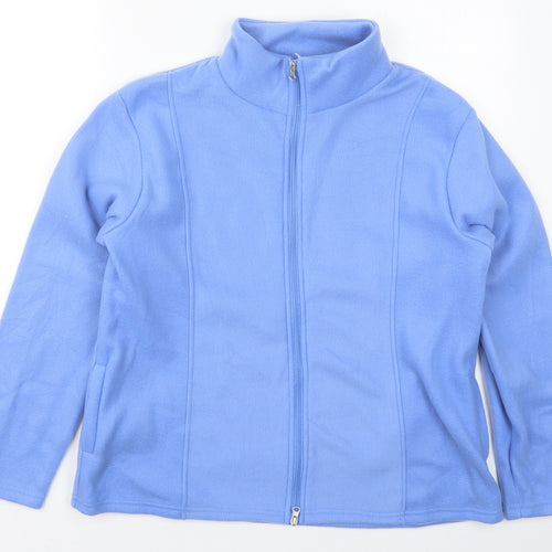 Anne De Lancay Womens Blue   Jacket  Size M  Zip
