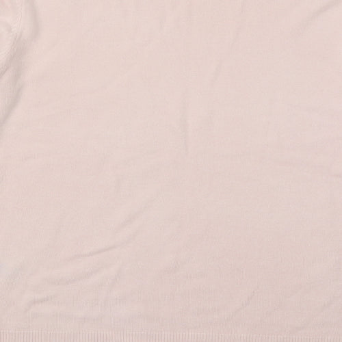 Marks and Spencer Womens Pink Crew Neck  Acrylic Pullover Jumper Size 14