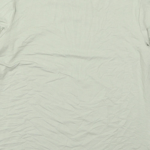 Damart Womens Green  Viscose Basic T-Shirt Size 10 Round Neck