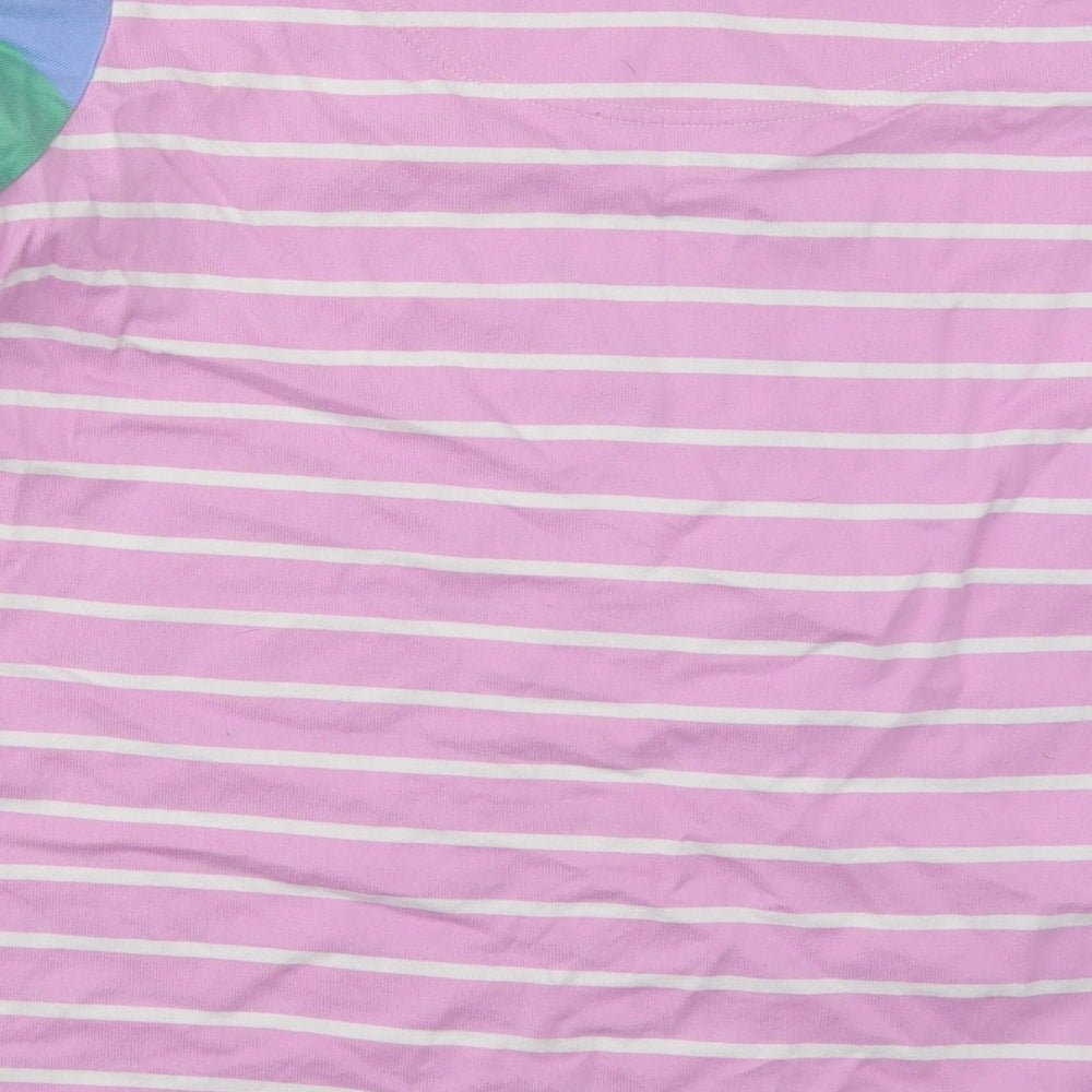 Joules Womens Pink Striped Cotton Pullover Sweatshirt Size 18  Pullover - Green and Blue