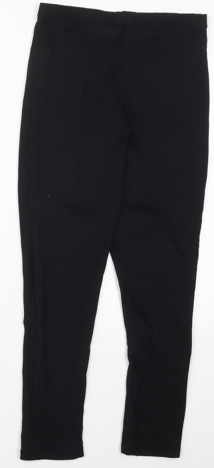 George Womens Black  Cotton Carrot Leggings Size 14 L26 in
