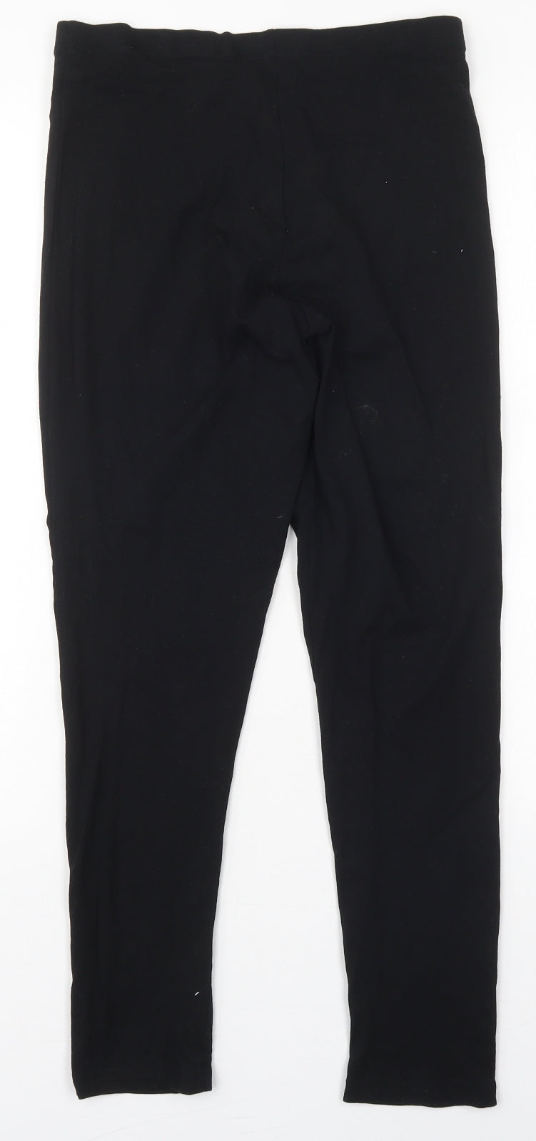 George Womens Black  Cotton Carrot Leggings Size 14 L26 in