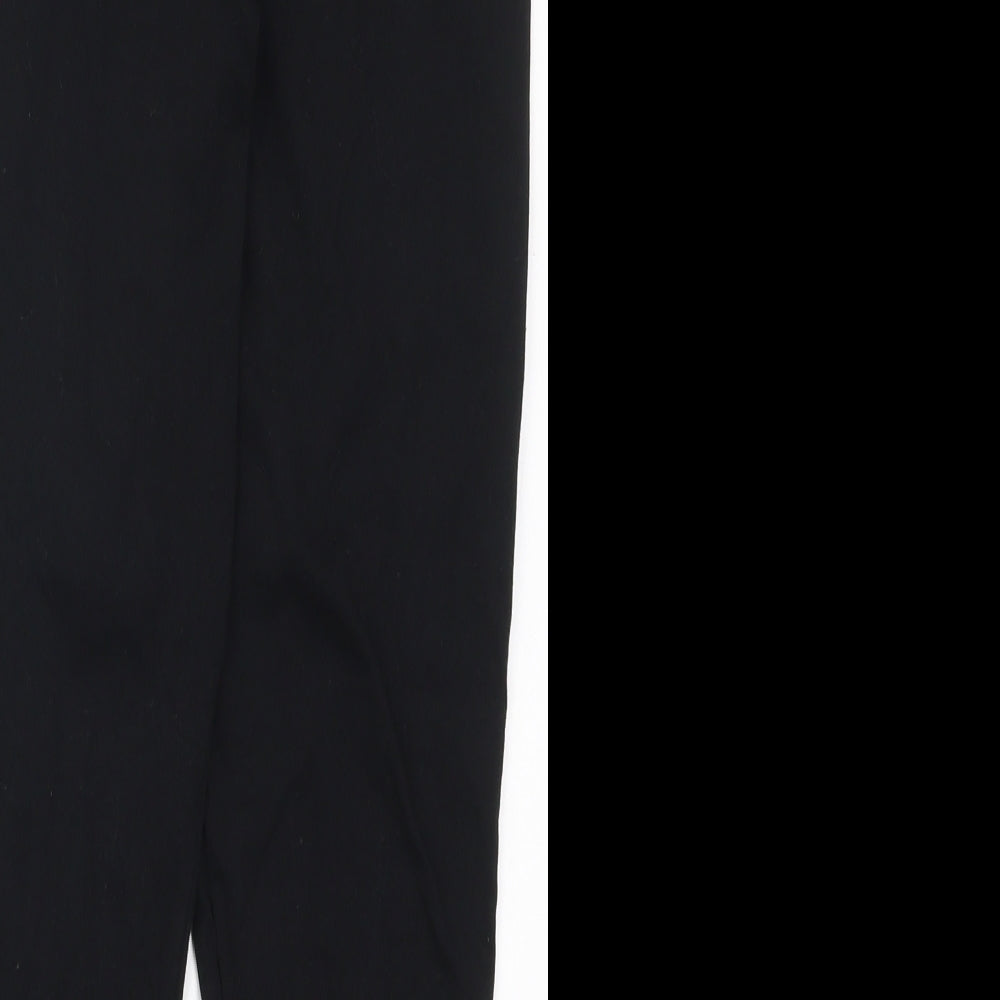 George Womens Black  Cotton Carrot Leggings Size 14 L26 in