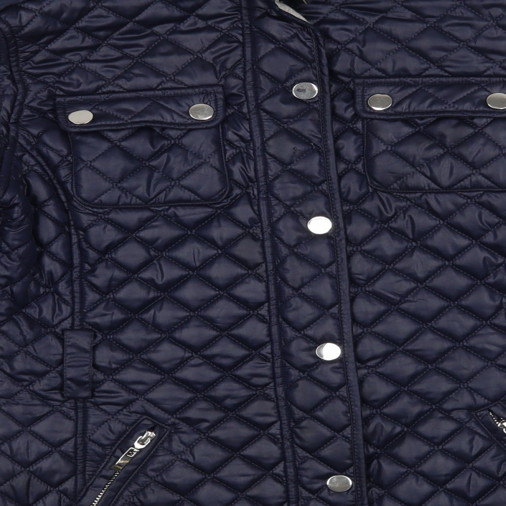 Gallery Womens Blue   Jacket Coat Size 8  Zip