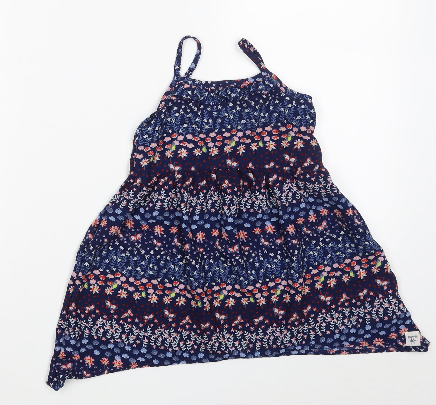 MANTARAY Girls Multicoloured Floral Polyester A-Line  Size 18-24 Months  Square Neck Button