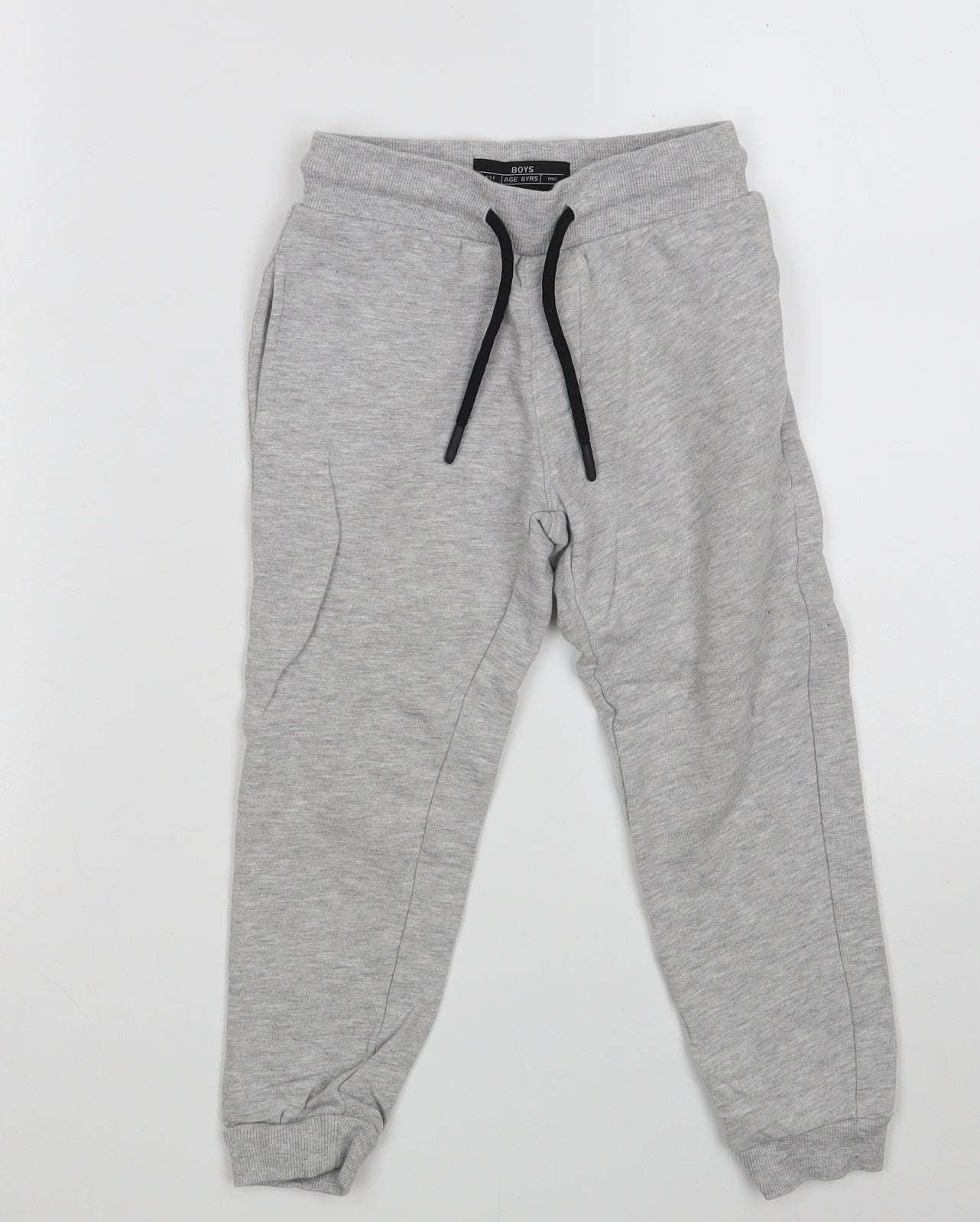 Matalan Boys Grey  Cotton Jogger Trousers Size 6 Years  Regular