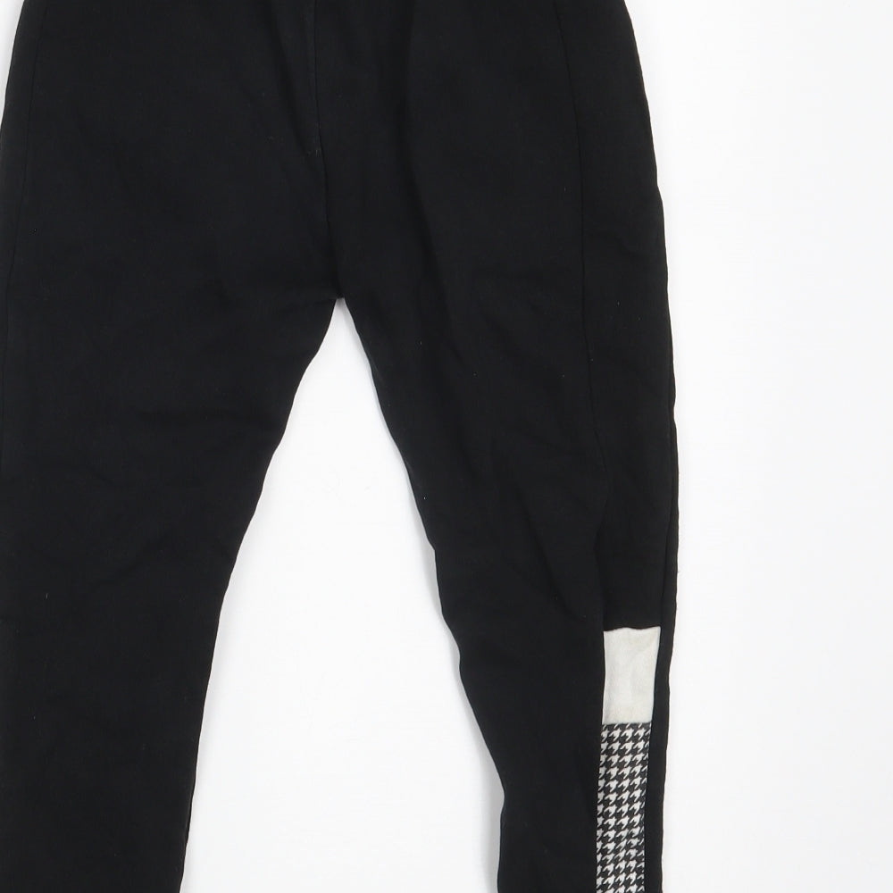 George Boys Black  Cotton Jogger Trousers Size 5-6 Years  Regular