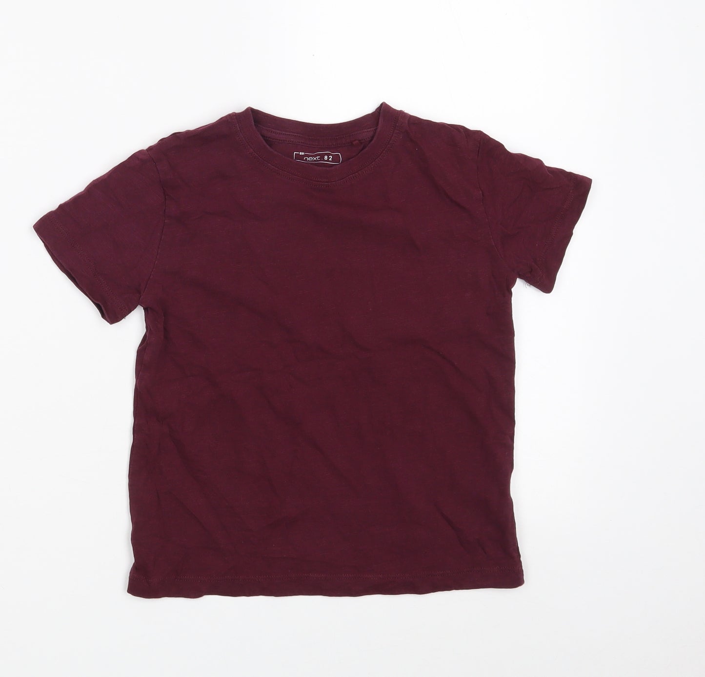 NEXT Boys Purple  100% Cotton Pullover T-Shirt Size 5 Years Round Neck