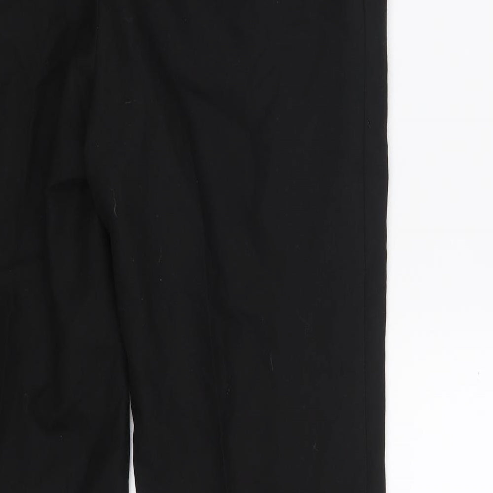 NEXT Mens Black  Polyester Chino Trousers Size 30 in L29 in Regular