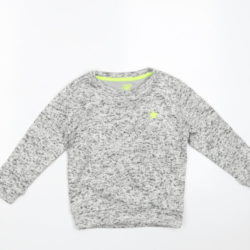 F&F Boys Grey  100% Polyester Pullover Sweatshirt Size 5-6 Years