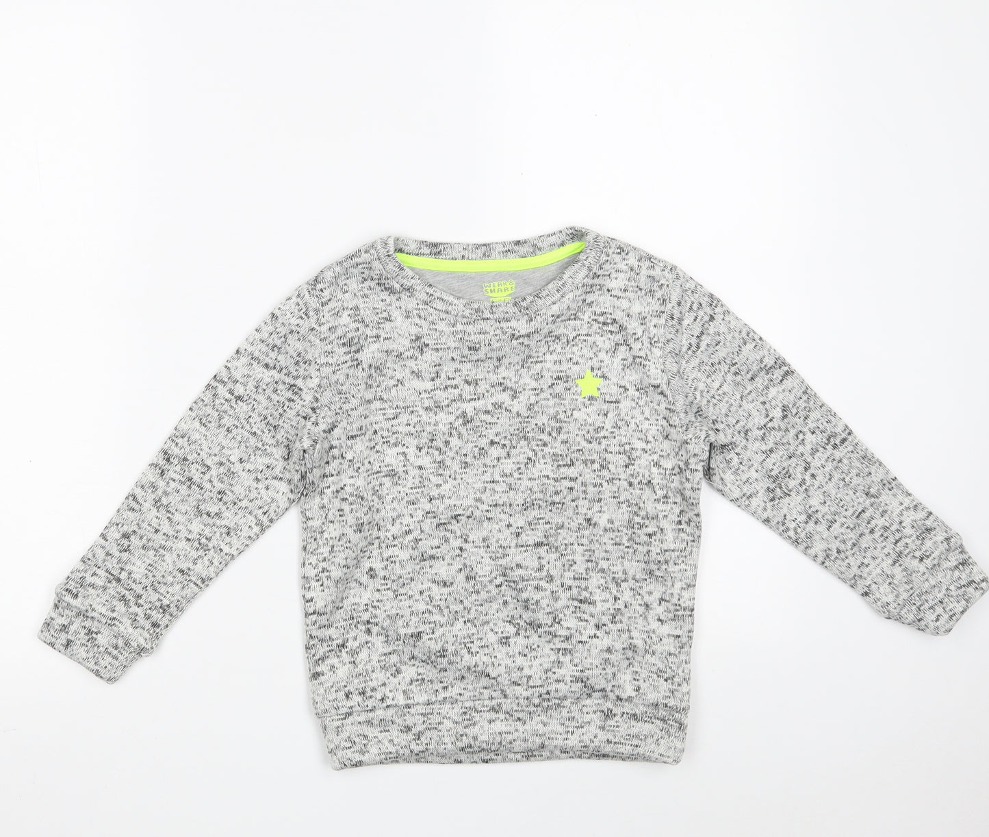 F&F Boys Grey  100% Polyester Pullover Sweatshirt Size 5-6 Years