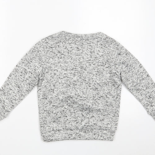 F&F Boys Grey  100% Polyester Pullover Sweatshirt Size 5-6 Years