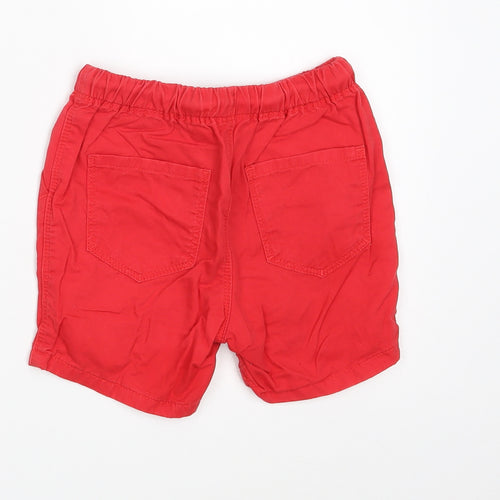 NEXT Boys Red  100% Cotton Chino Shorts Size 2 Years  Regular Drawstring