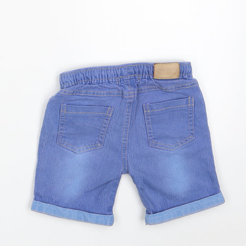 Babybol Boys Blue  Cotton Chino Shorts Size 2 Years  Regular Drawstring