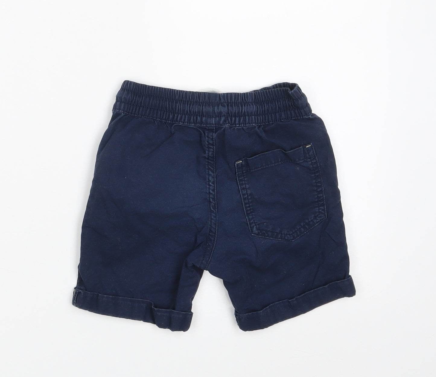 F&F Boys Blue  100% Cotton Chino Shorts Size 2-3 Years  Regular Drawstring
